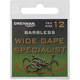 Haczyki bezzadziorowe Drennan Wide Gape Specialist - roz. 12 / 10 szt.