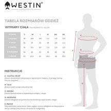 Kurtka Westin - Tabela Rozmiarów