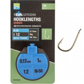 Przypony Preston Revalution Hooklengths 100cm N-50 - hak 12