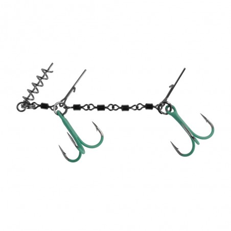 Dozbrojka z krętlików Mikado JAWS Double EVO Stinger Fluo HDJ-12-04