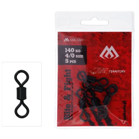 Krętlik sumowy Mikado czarny roz. 2/0 - 5 szt.