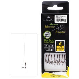 Przypony Mikado Method Feeder X-Tra Strong / plecionka / igła / hak 10