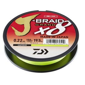 Plecionka Daiwa J-Braid Grand X8 Chartreuse 0,06mm / 135m
