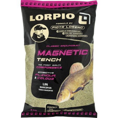 Zanęta Lorpio Magnetic Lin Zielony Marcepan - 2000g