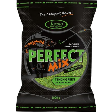 Zanęta Lorpio Perfect Mix Lin Zielony - 1000g