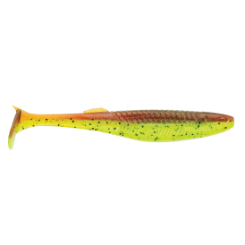 Guma Rapala CrushCity The Kickman 10 cm - Motor Oil Chartreuse / 3 szt.