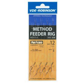 Przypony bezzadziorowe VDE-Robinson Method Feeder 501BM / plecionka / igła / roz. 12