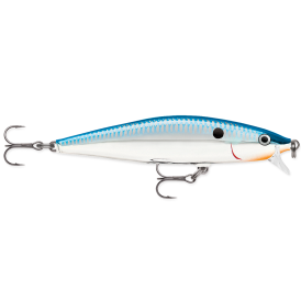 Wobler Rapala Flat Rap 8cm - Silver Blue