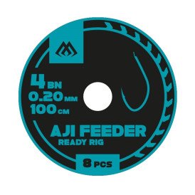 Przypony Mikado Aji Feeder 100cm / 0,14mm / hak 10