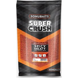 Zanęta Sonubaits Super Crush - Spicy Meaty Method Mix / 2kg
